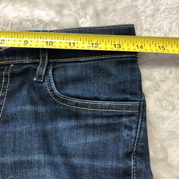 True Religion Made In USA Casey Low Rise Super Skinny Dark Wash Jeans Size 25 - Picture 13 of 15